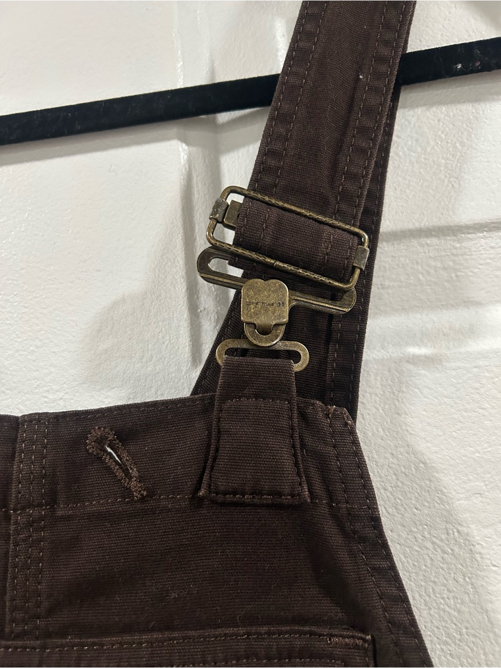 Carhartt Dark Brown loose fit Overalls - Picture 6 of 12